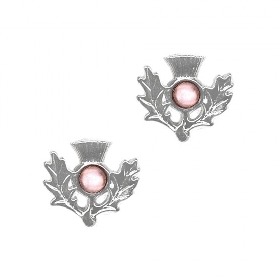 June (Light Amethyst) Thistle Earrings