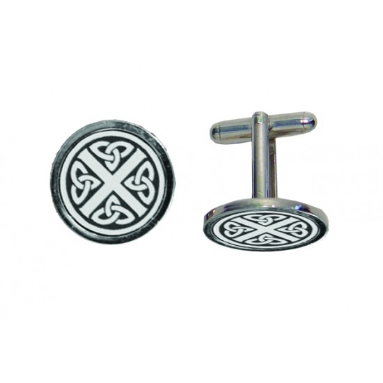 CL CS - Celtic Saltire Engraved Cufflinks CL CS - Celtic Saltire Engraved Cufflinks