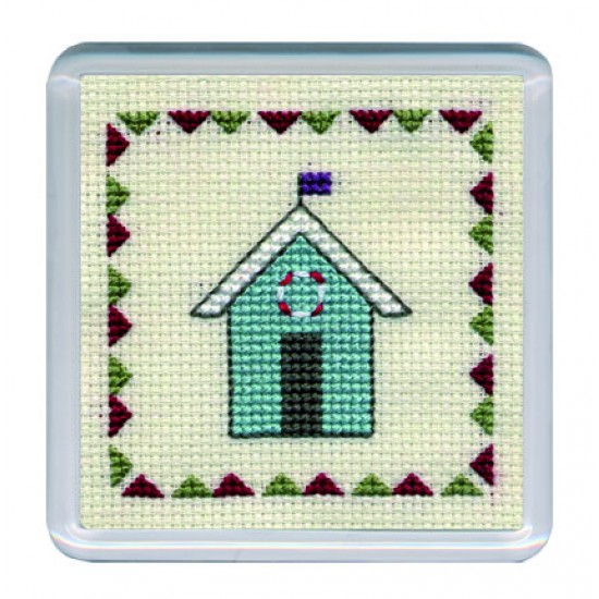 COBHT Beach Huts Coaster - Turquoise COBHT Beach Huts Coaster - Turquoise
