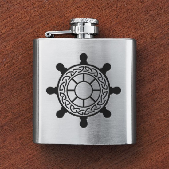 HF3 SW - Sporran Flask Ships Wheel HF3 SW - Sporran Flask Ships Wheel