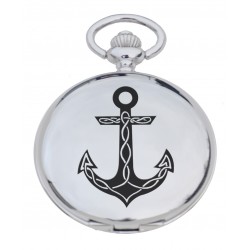 PW AN - Anchor Engraved Pocket Watch