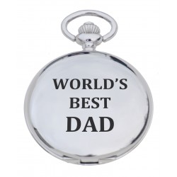 PW BD - 'Best Dad' Engraved Pocket Watch
