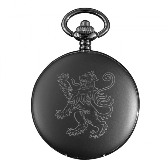 PW1B LR - Lion Rampant Matt Black Pocket Watch PW1B LR - Lion Rampant Matt Black Pocket Watch