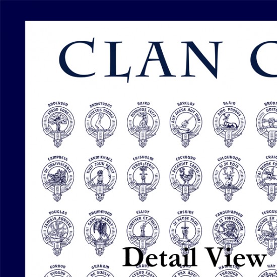Clan Crest Tea Towel Clan Crest Tea Towel