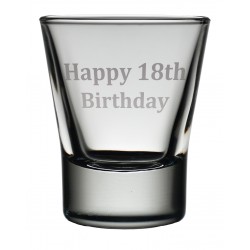 TOT 18 - Dram Glass 'Happy 18th'