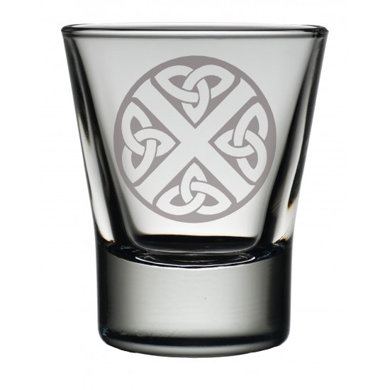 TOT CS - Dram Glass Celtic Saltire TOT CS - Dram Glass Celtic Saltire