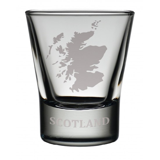 TOT SM - Dram Glass Scotland Map