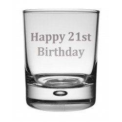 WG 21 - Whisky Tumbler 'Happy 21st'