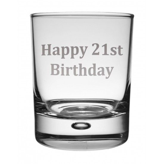 WG 21 - Whisky Tumbler 'Happy 21st' WG 21 - Whisky Tumbler 'Happy 21st'