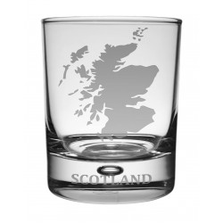 WG SM - Whisky Tumbler Scotland Map